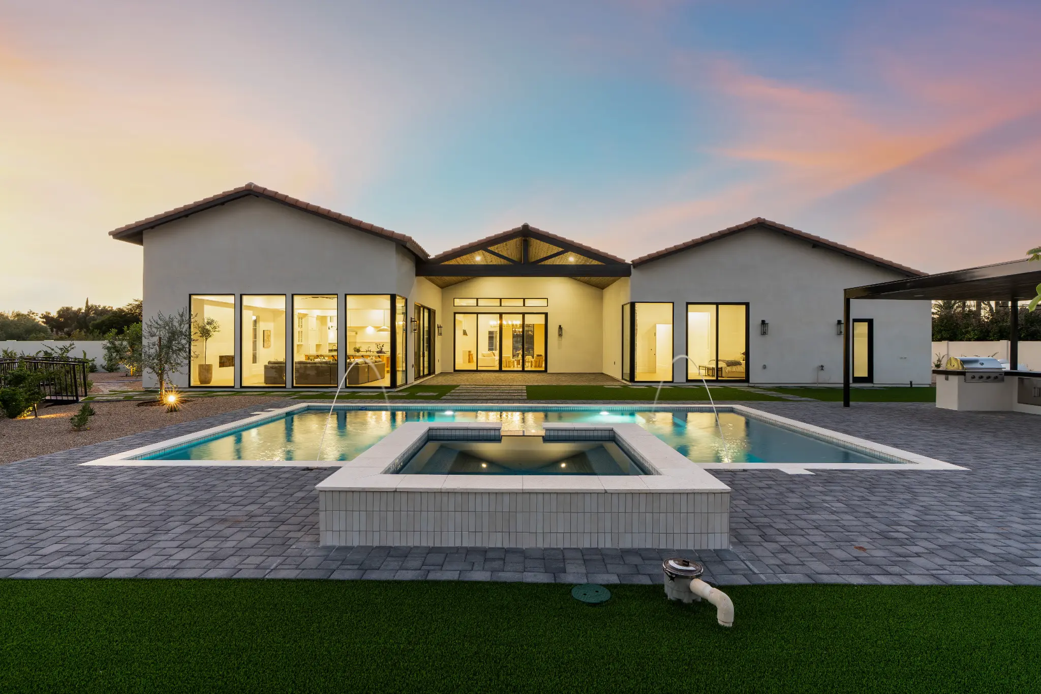 Resort pool and outdoor living
